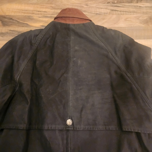 Lone Pine American Made Leather Barn Coat Jacket Men’s Size S - Picture 2 of 12